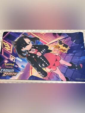 Pokemon Crown Zenith Playmat - Black, Pink, Purple, Blue, Yellow